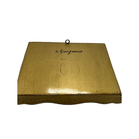 Vintage Set of 2 Masi Hand Painted & Lacquered Trays Signed by the Artist - Picture 5 of 5